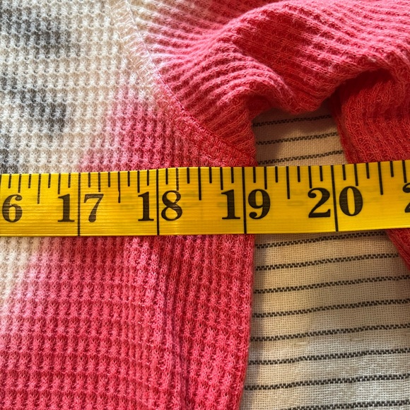 T.La Anthropologie Waffle Knit Tie Dye top - Picture 8 of 9